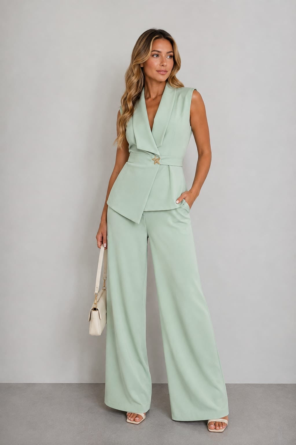Casual Vest& Pants Set