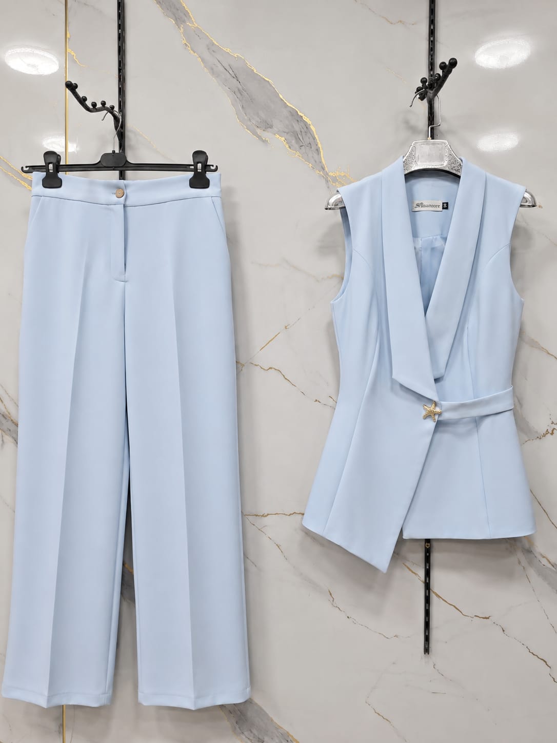 Casual Vest& Pants Set