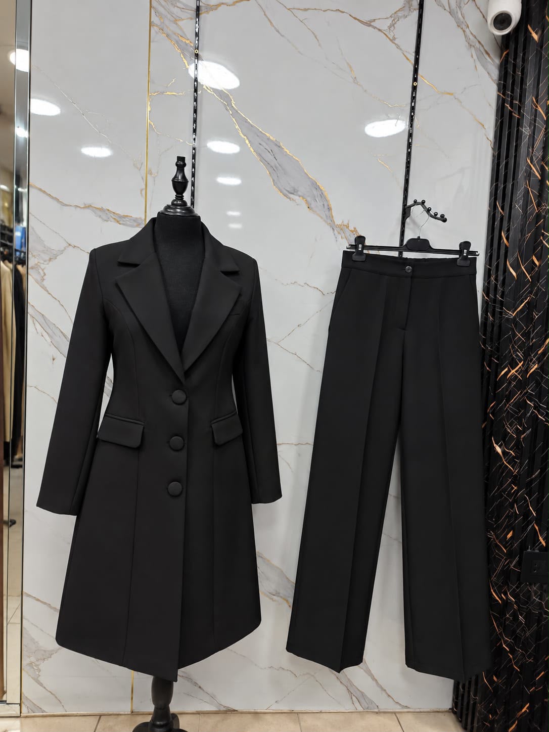 Elegant Longline Blazer Set