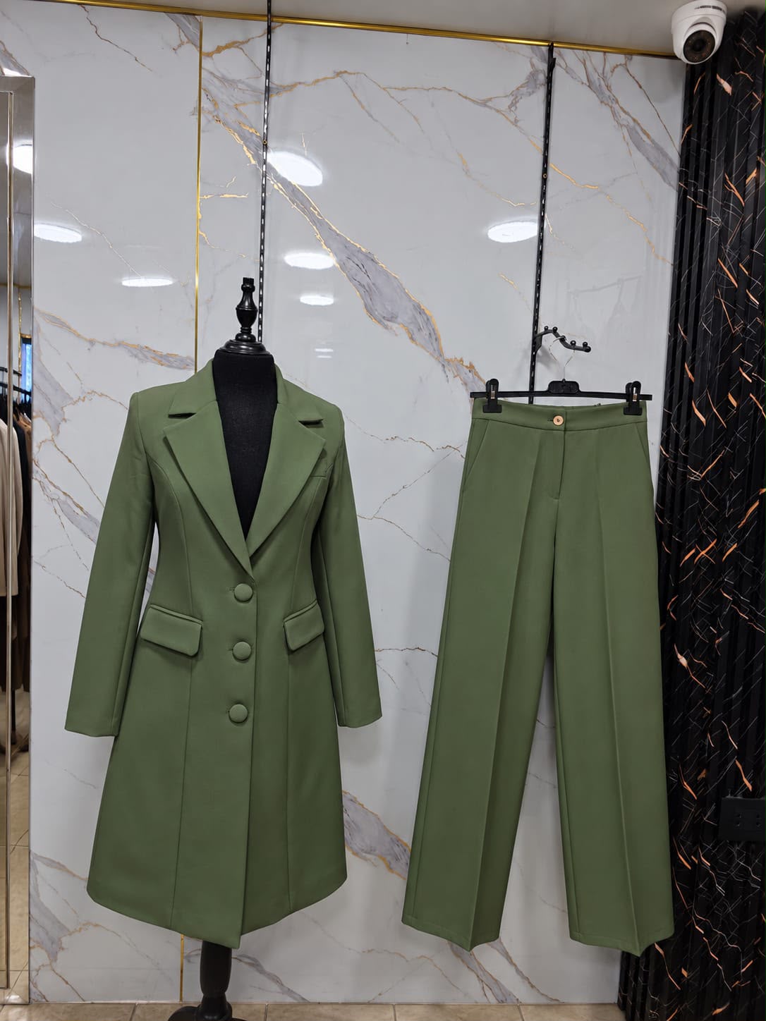 Elegant Longline Blazer Set