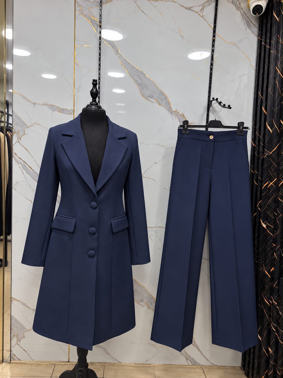 Elegant Longline Blazer Set