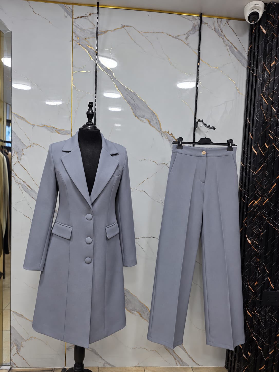 Elegant Longline Blazer Set