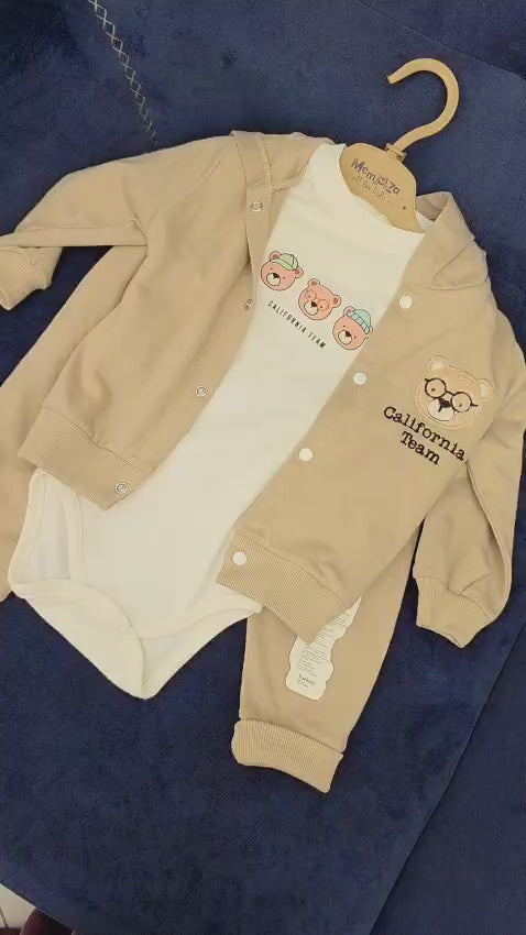 Baby Boys 3-Piece Bear Set